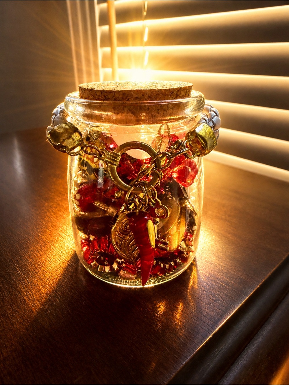 “Color Me Red” Small Mystery Jewelry Jar